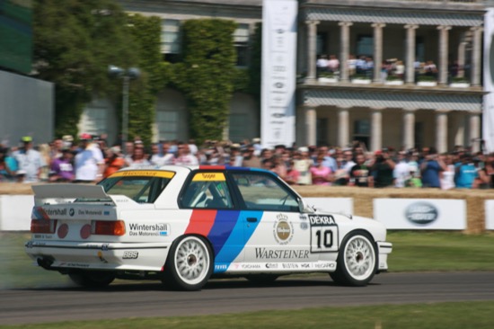 Steve Soper am Steuer eines Warsteiner-BMW M3, Goodwood 2011